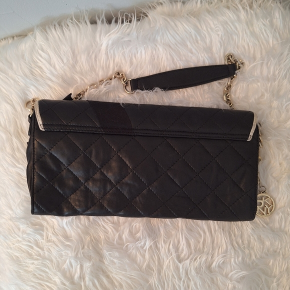 Donna Karan DKNY quilted rosette leather bag purse - Picture 4 of 6